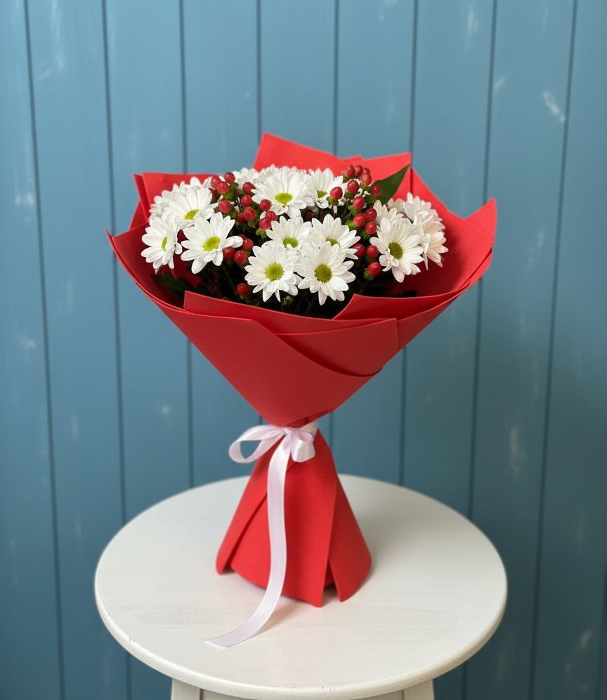 Букет цветов из: Хризантемы в Заринск