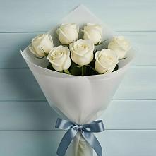 Букет 7 Белых роз Эдлесс Лав #REPLACE_PRED# Заринск