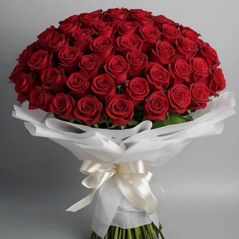 Букет 101 Красная роза Блэк Мэджик в Заринск