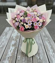 Букет цветов из:  Розы и Хризантемы #REPLACE_PRED# Заринск