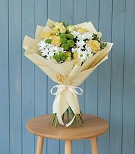 Букет цветов из:  Хризантемы и Розы #REPLACE_PRED# Заринск