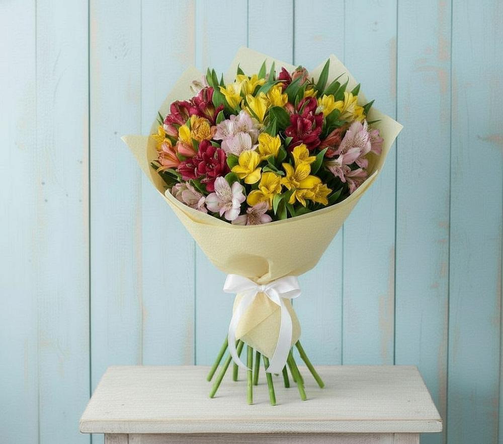 Букет цветов из: Альстромерии в Заринск