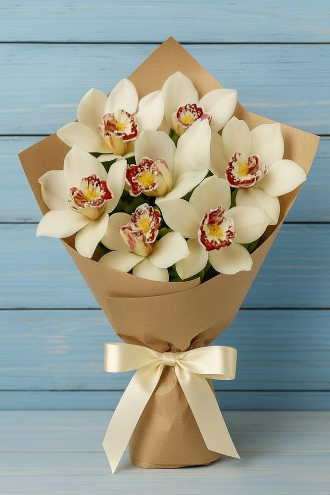 Букет цветов из: Орхидеи и Розы в Заринск